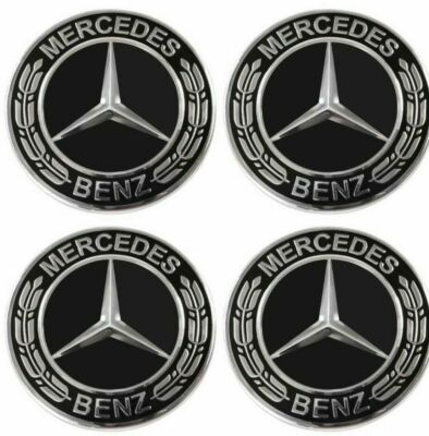 4x Mercedes Benz STICKERS ONLY Radnabenkappen-Aufkleber-Set 56mm MB A E S NL