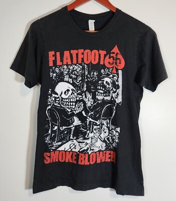 Flatfoot 56 Smoke Blower Shirt Women's Small Celtic Punk Rock 17''×25'' RARE Shirt