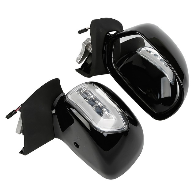 Left Right Rearview Mirrors W/ LED Turn Signals For Honda Goldwing
