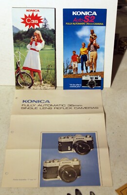 Konica C35, S2 camera brochures only