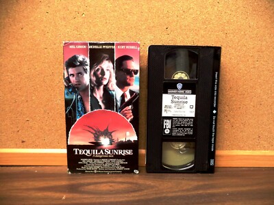TEQUILA SUNRISE (VHS 1988) Mel Gibson, Michelle Pfeiffer, Kurt Russell