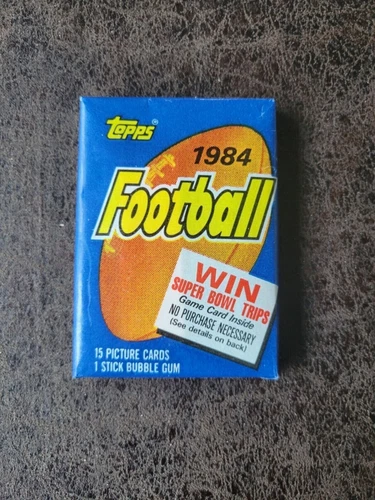 1984 TOPPS FOOTBALL 1 Unopened Wax Pack 15 Cards - Elway, Marino, Dickerson RC?