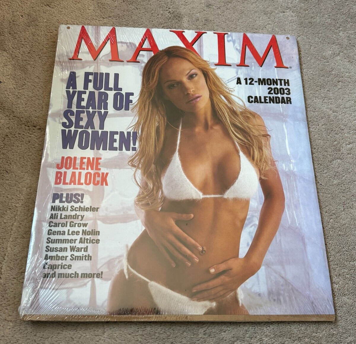 2003 Maxim Magazine Calendar JOLENE BLALOCK Caprice SUMMER ALTICE Amber 2003-maxim-magazine-calendar-jolene-blalock-caprice-summer-altice-amber