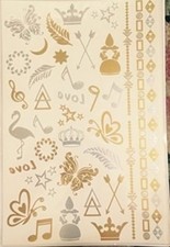 Metallic Jewelry Tattoos -108 Full Size Tattoos