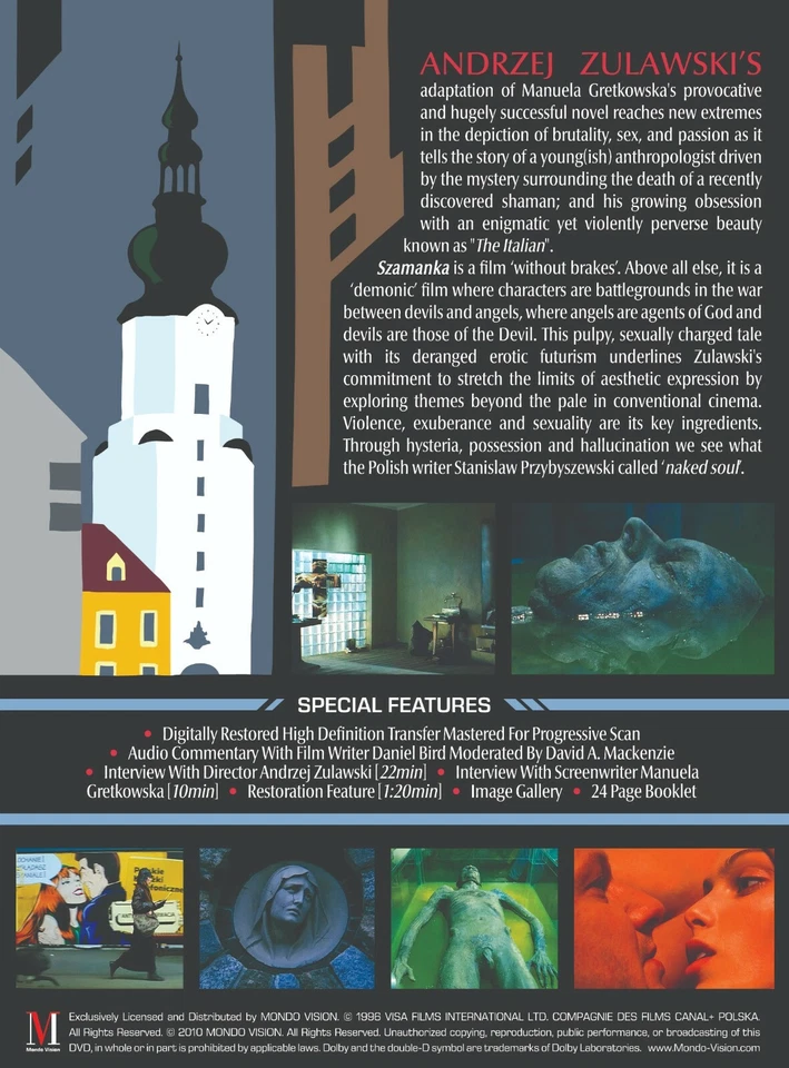 Zulawski Szamanka DVD Special Edition Digipak + 24pg Booklet MONDO VISION - Image 4 of 4