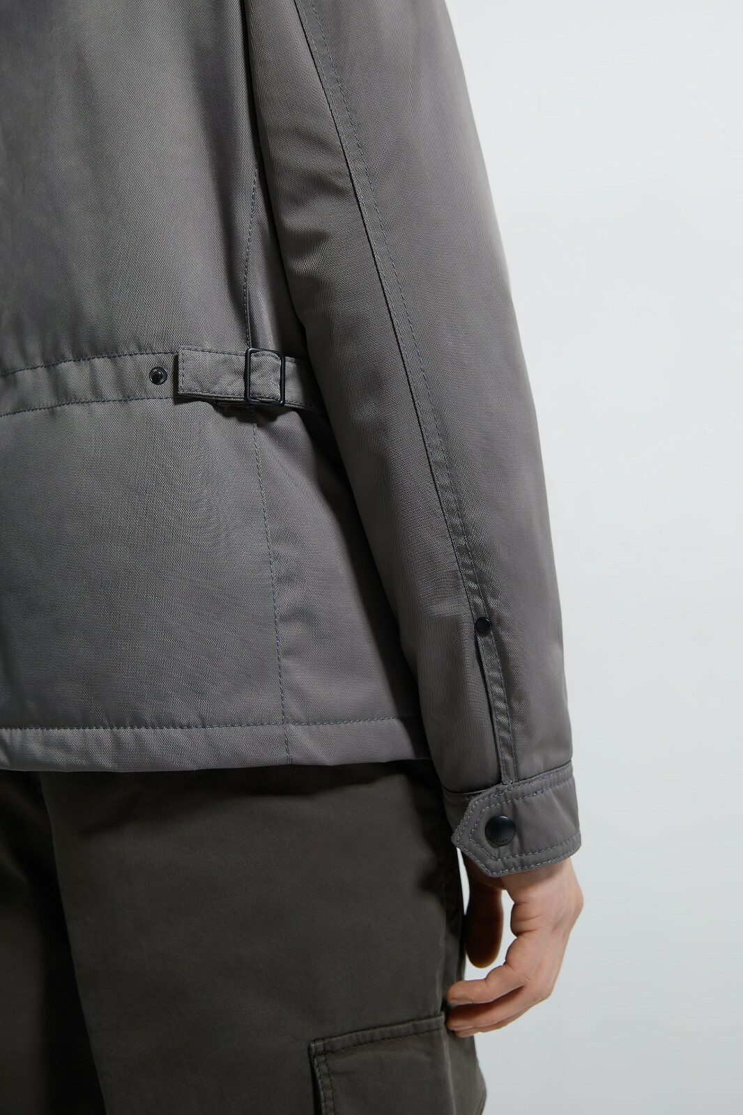 New Zara Water Repellent Puffer Jacket S Gray shirt jeans coat sweater overshirt image 7