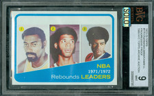 1972-73 TOPPS LOA 175 CHAMBERLAIN/JABBAR PROOF BGS 9 MAC SOLO FINEST $1,500 CARD
