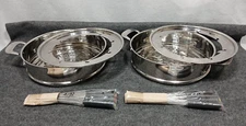 NuWave Ultimate Cookware 31121: Set of 2 (2 Steamers, 2 Fondue insert, 16 Forks)