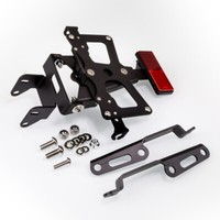Arlows Kennzeichenhalter Alu Schwarz Suzuki GSX-R 600 750 K8 K9 L0 L1 L2 2008-20