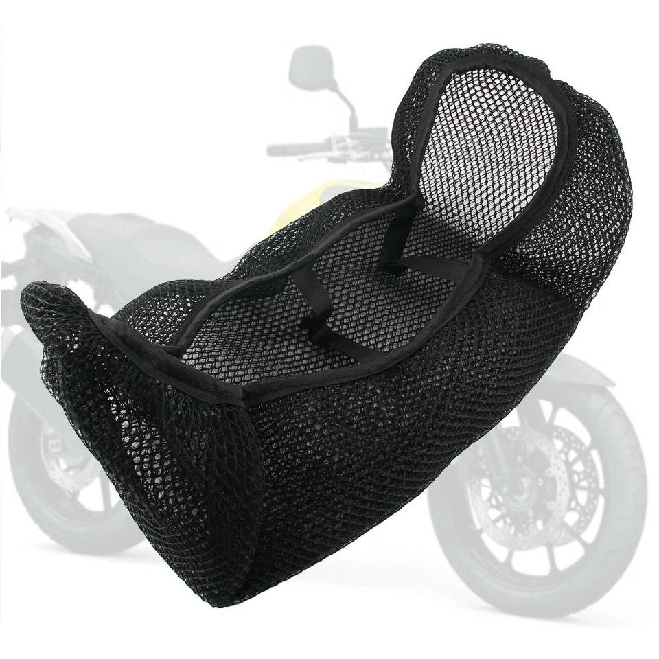 Cubierta de asiento transpirable de tela de malla antideslizante para Suzuki Vstrom 650 DL650 2005 Foto 4 de 4