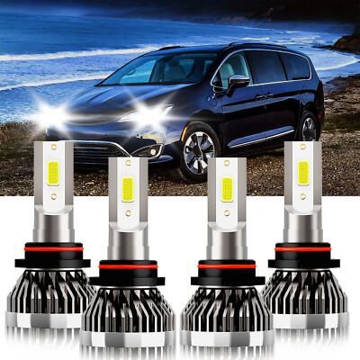 For Chrysler PACIFICA With projector 2017-2020 LED Headlight Hi/Lo Beam Bulbs
