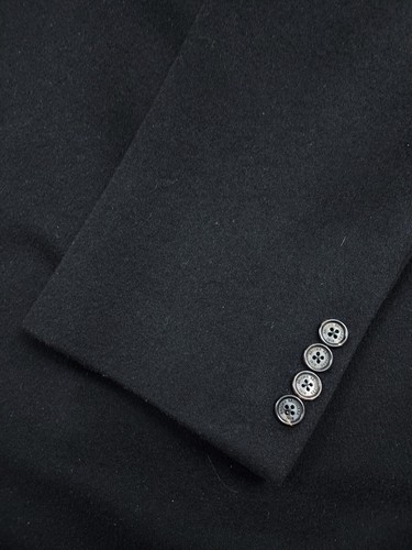 Brooks Brothers Golden Fleece Loro Piana Black 100% Cashmere Italy Overcoat 46R - Picture 10 of 22