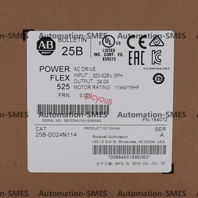  25B-D024N114 PowerFlex 525 AC Drive 11kW 15Hp new Factory Sealed