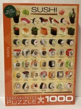 Sushi Puzzle 1000 Piece Jigsaw Puzzle Made in USA Eurographics Complete