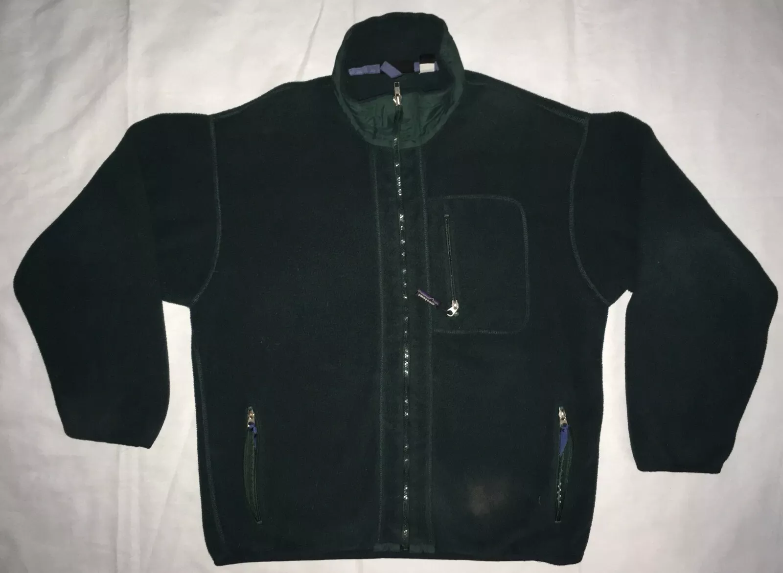 patagonia full zip fleece coat jacket