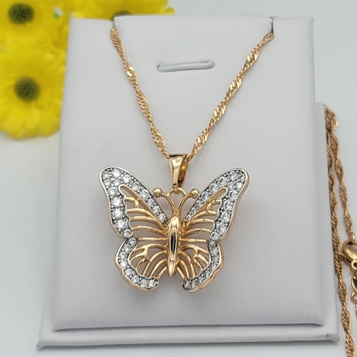 18k Gold Plated Butterfly Necklaces Butterfly Pendant 