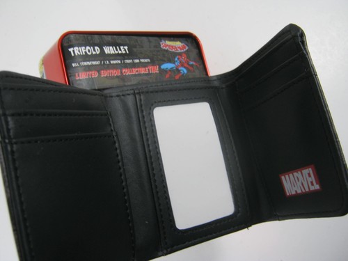 Marvel Amazing Spider-Man Trifold Wallet Multi-Color Tin Box - Picture 5 of 7