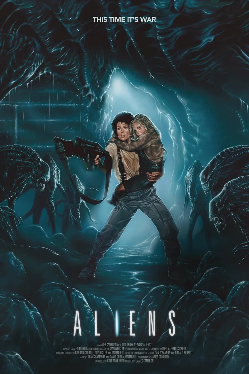 Wondercon 2022 Aliens Alien Newt Ripley Movie Poster Giclee