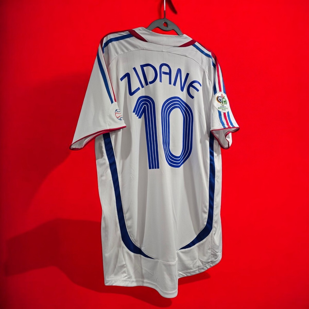 フランス代表2006年ワールドカップ ZIDANE 10 アウェイジャージ Zidane #10 France 2006 World Cup Final Retro Soccer Jersey