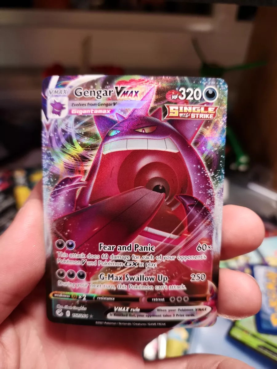 Pokémon TCG Gengar VMAX Fusion Strike 157/264 Holo Ultra Rare