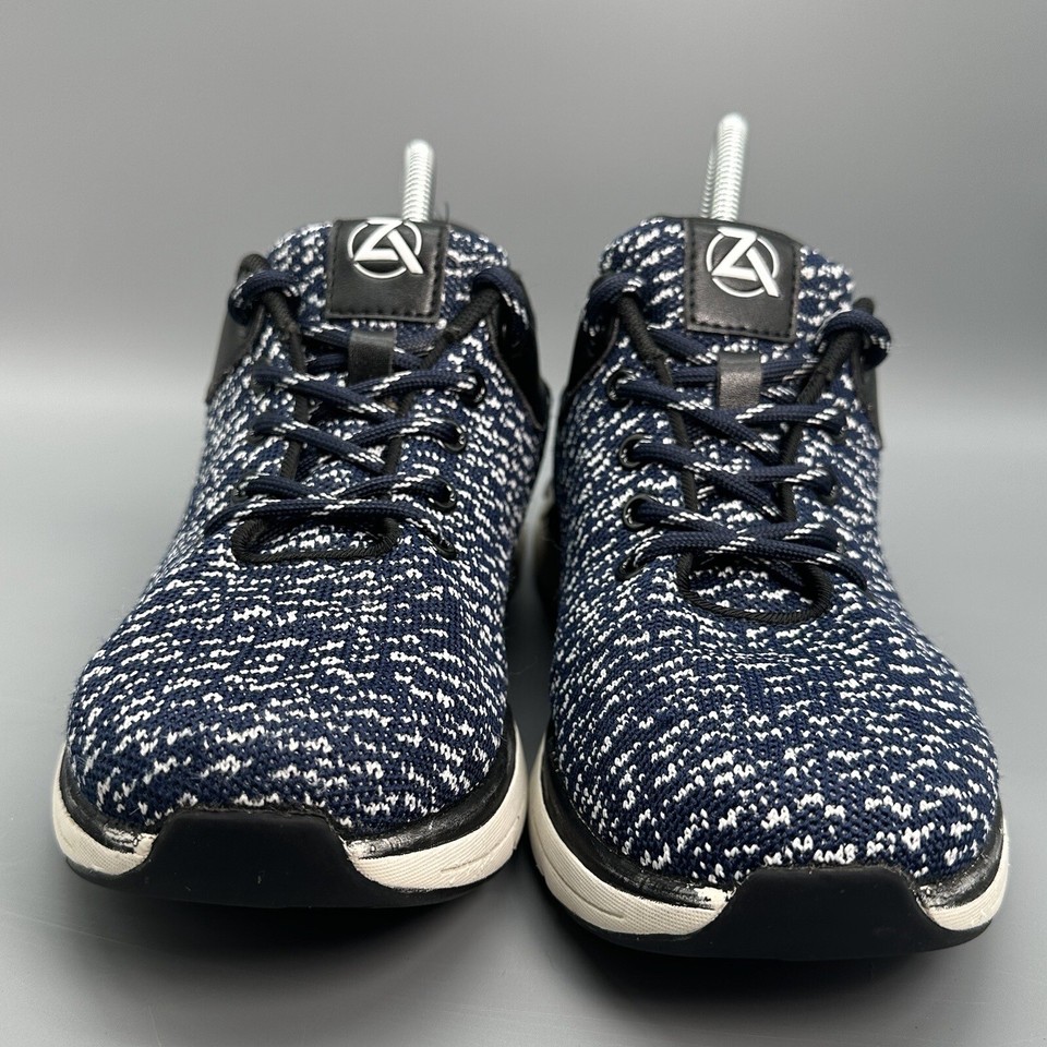 Zeba Men's Size 8 Blue Knit Shoes Fabric Hands Free SlipIn Comfort