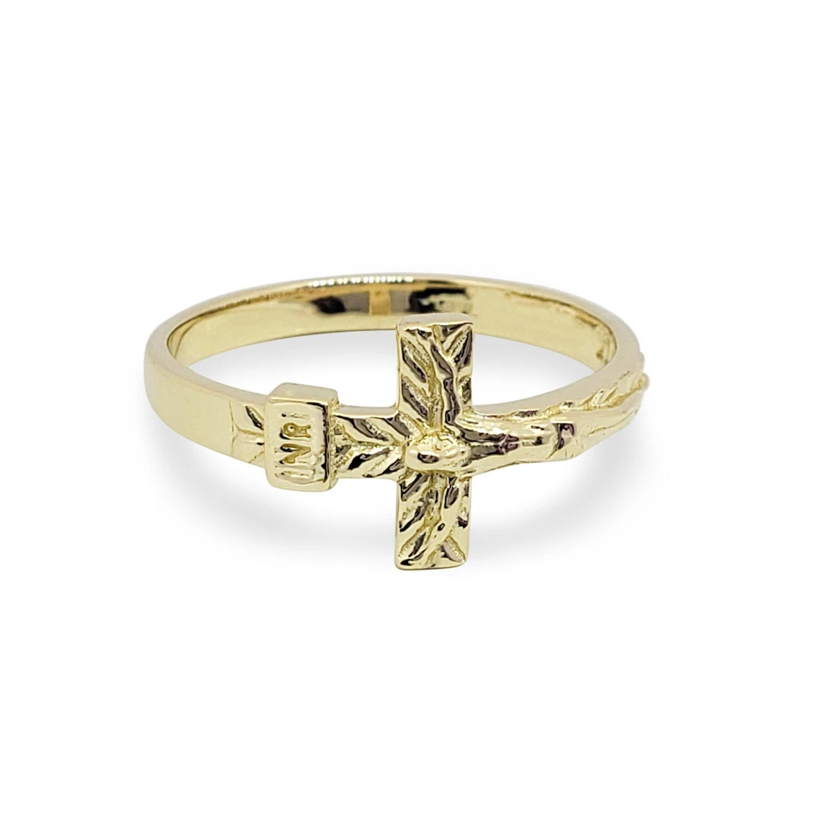 14k gold 2024 cross ring