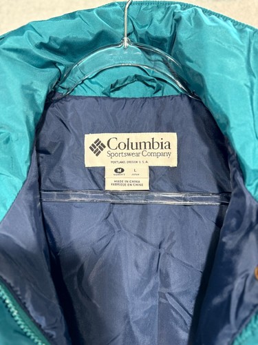 Columbia Ski Suit Mens Medium Snowsuit One Piece Emerald Purple Retro Vtg 80s - Picture 6 of 21