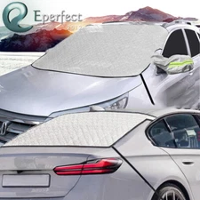 Magnetic Car Windshield Snow Cover Front & Rear Winter Frost Ice Guard Protector