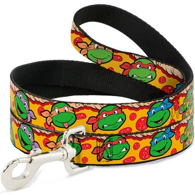 Dog Leash Classic Teenage Mutant Ninja Turtles 4-Turtle Faces Pepper (US IMPORT)