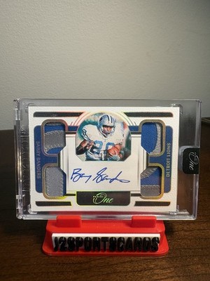 Barry Sanders Panini One Patch Auto /5 Player Worn