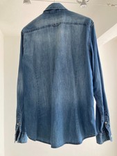 Chemise Homme Celio Bleue Slim Fit Non Iron - Taille XL (43/44), Occasion Très Bon état