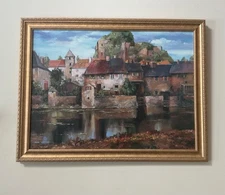 LA SEYNE-SUR-MER by ROGER DUVALL LANDSCAPE CANVAS  22 x 30”