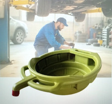 15 Ltr. Heavy-Duty Large Capacity Oil Pan | Leak-Proof with Drainage Tray