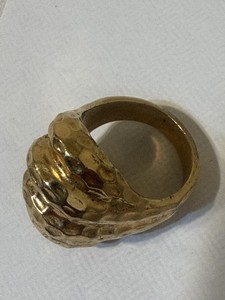 Authentic 18KH.G.E Gold-Plated Ring — Stylish Jewelry