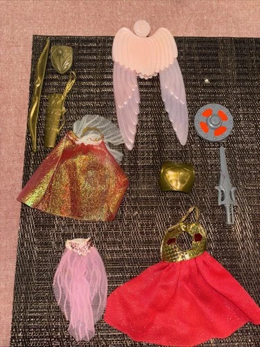 VINTAGE MOTU HE-MAN & SHE-RA SWORD OF POWER & SHIELD ACCESSORIES LOT MIXED