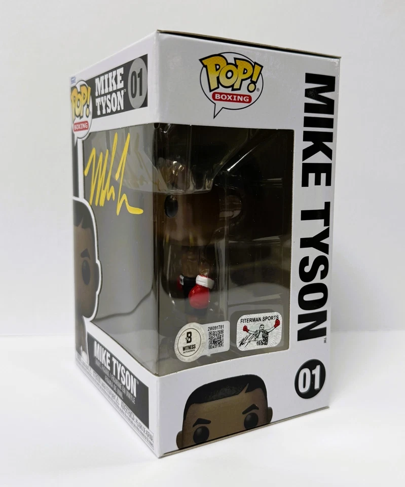 Mike Tyson Signed Funko POP Figure Beckett & Tyson Exclusive Hologram Yellow - Image 2 of 4