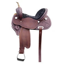 51BH Hilason Western Horse Barrel Racing Trail Pleasure American Leather Saddle