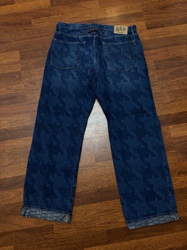 Gap X Dap Jeans Men 34x32 Blue Organic Cotton 90s Loose Harlem Straight Hip Hop