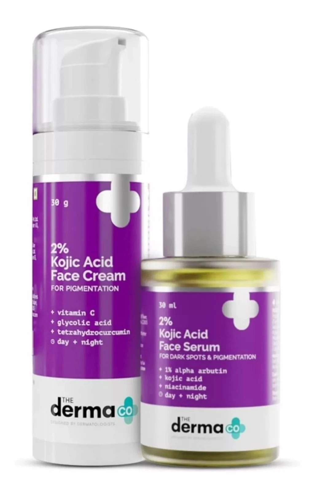 Kojic Acid Face Serum 30ml And Cream 30ml Derma Co