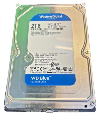 2TB Festplatte HDD 3,5'' SATA - WDC WD20EZRZ getestet - inkl MwSt [0004]