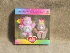 Care Bear Cheer Bear Tenderheart Bear Flocked Figurine NEW