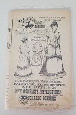Buckaroo Bobbins Polonaise Skirt Bustle Dress Sewing Pattern Sizes 6-24 Uncut