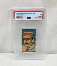 RARE 1888 Goodwin Champions N162 Ed Andrews PSA 1 PR (MK) Old Judge Gypsy Queen