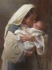 Morgan Weistling KISSING THE FACE OF GOD 14x11 Artist Signed Unframed Art Print