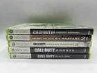 Call of Duty Game Bundle of 5 Modern Warfare Trilogy Black Ops & Ghosts Xbox 360