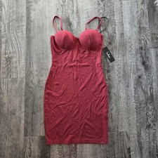 Lulus Red Bodycon Dress Size S – Fitted Spaghetti Strap Bustier Mini Women Dress
