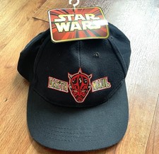 Vintage Star Wars Darth Maul Baseball Cap Black Kids 3-7 NEW With Tags Official