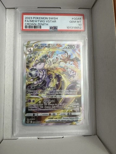 Mewtwo VSTAR GG44/GG70 SWSH: Crown Zenith: Galarian Gallery Holo PSA 10