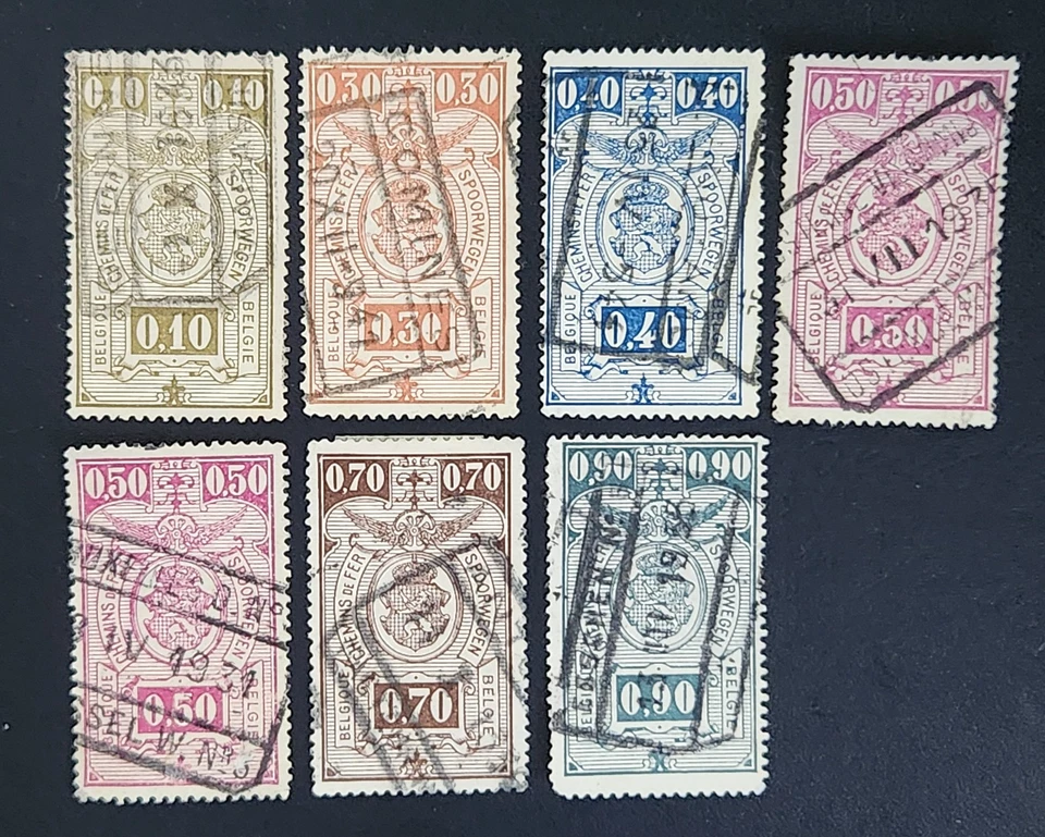 11 X Bélgica - 1941 - Paquete Ferroviario Post - ERROR DE FECHA Foto 2 de 2