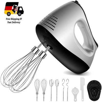 Handmixer 500 W Kneader Stahl 5 Gänge